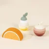 Coco Village 3 Sets of Silicone Stackable Fruits (16 pcs)