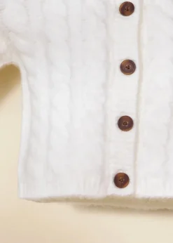 Coco Village Cardigan White 9-12m