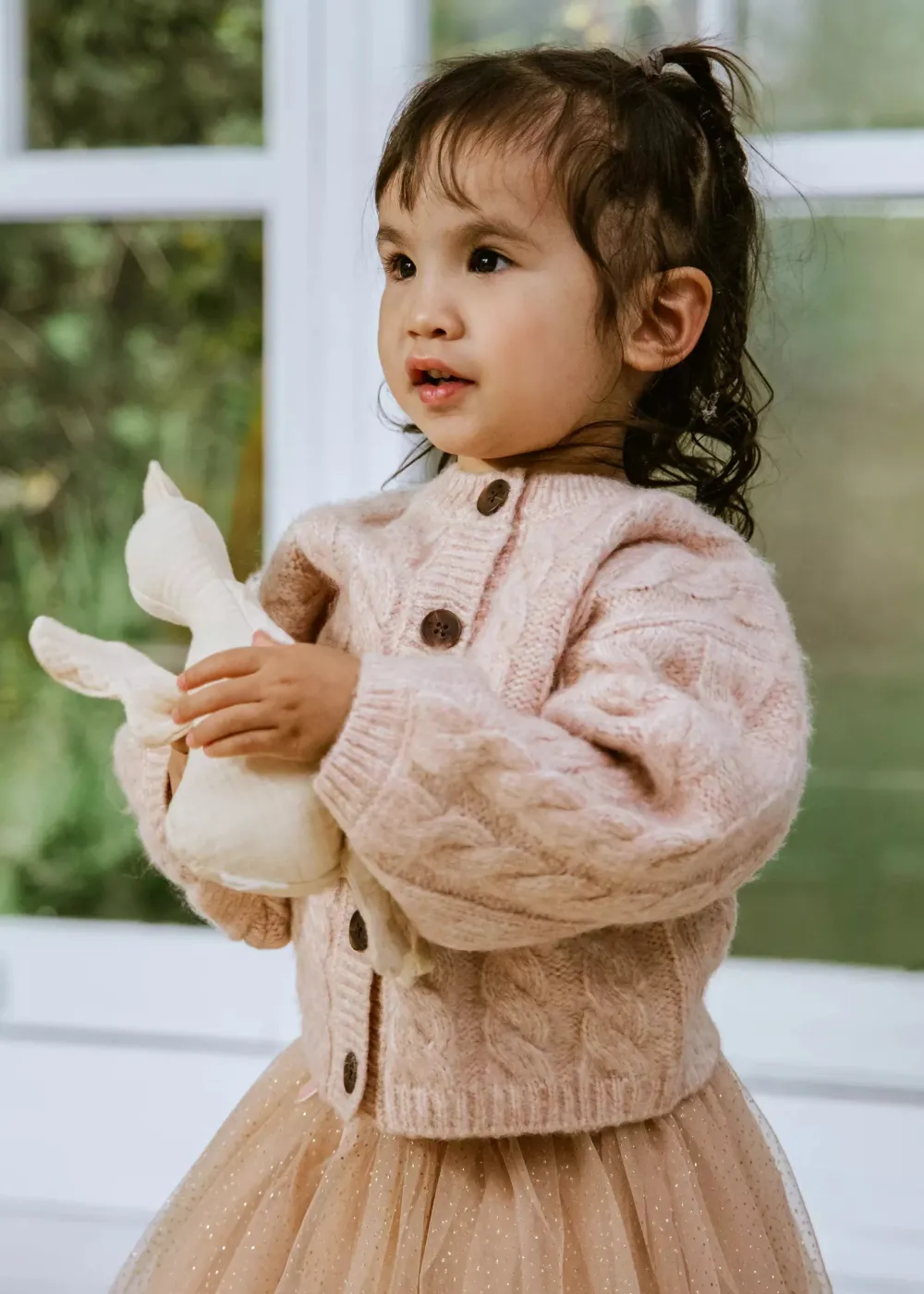 Coco Village Cardigan White 9-12m