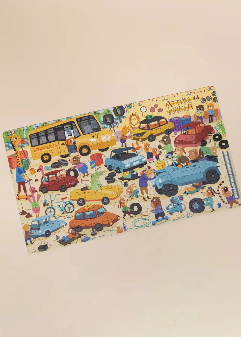 Coco Village Carry-On Puzzle - Busy Garage - 104pcs