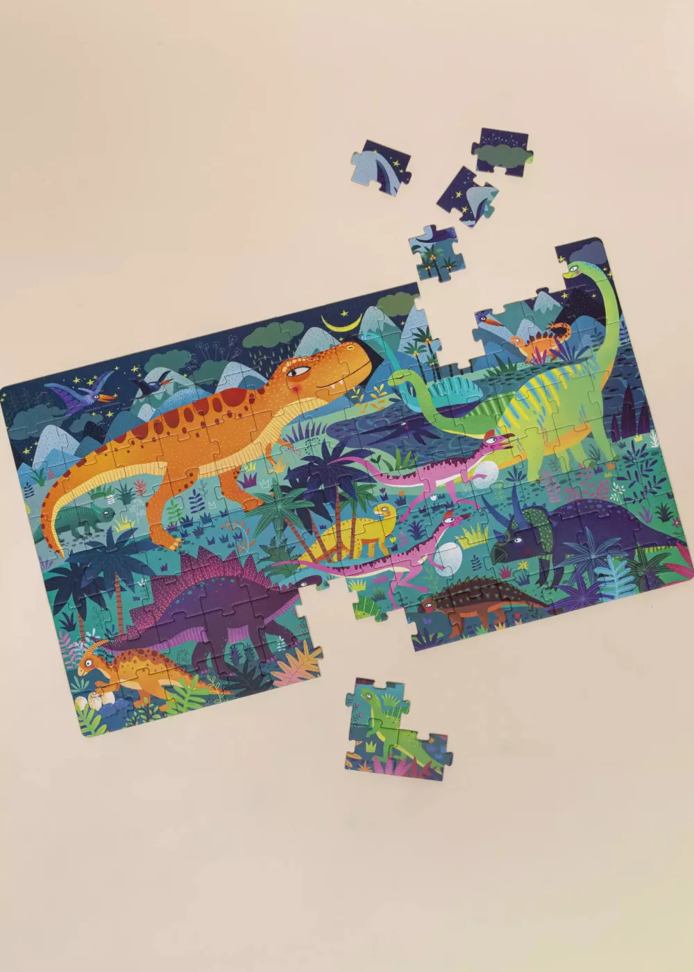 Coco Village Carry-On Puzzle - Dinosaur Age - 104pcs