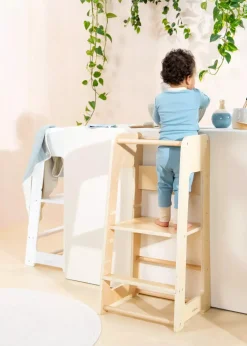 Coco Village Educational Tower - Natural Wood