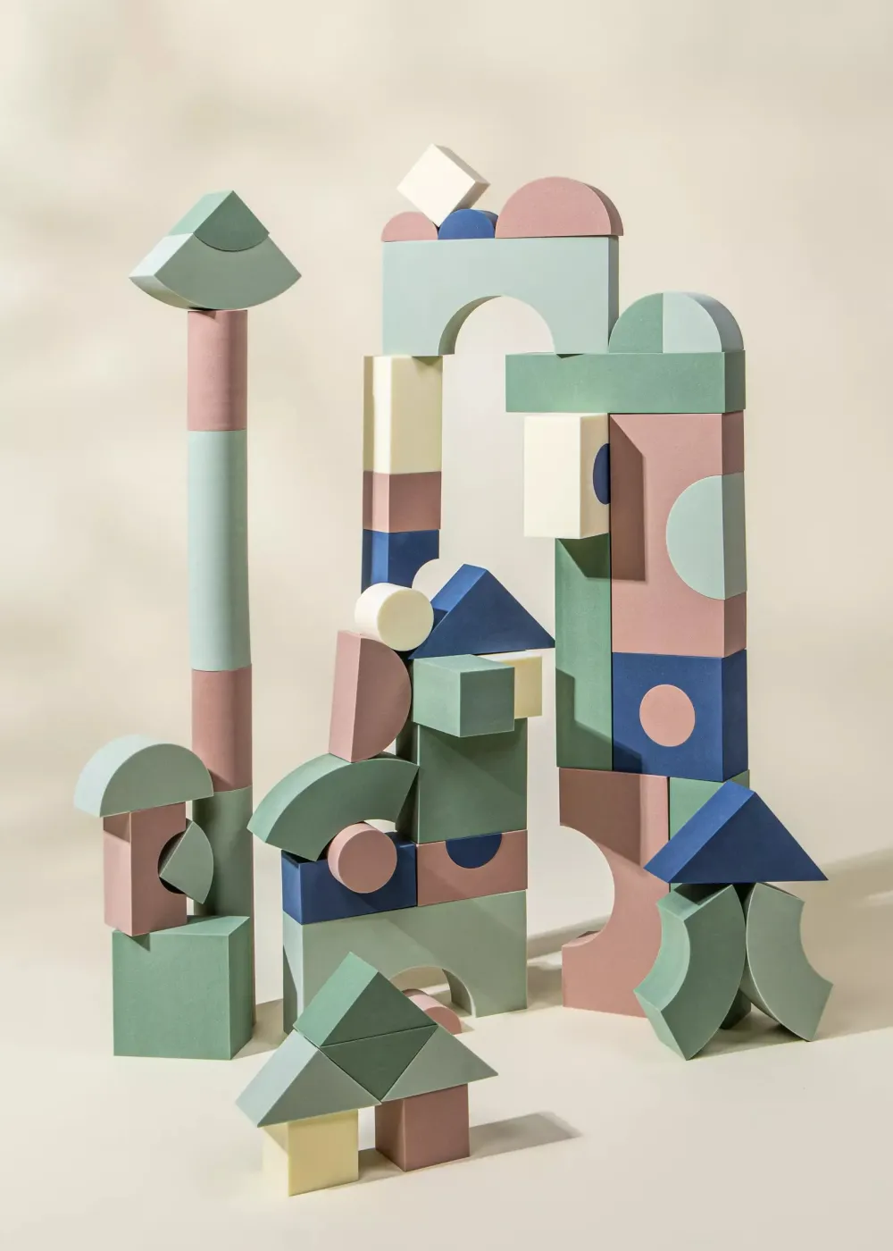 Coco Village EVA Foam Building Blocks Set - Medium (52 pcs)