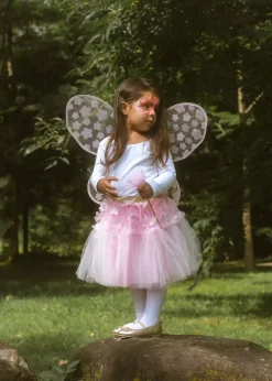 Coco Village Flower Tutu, Wings & Wand Costume