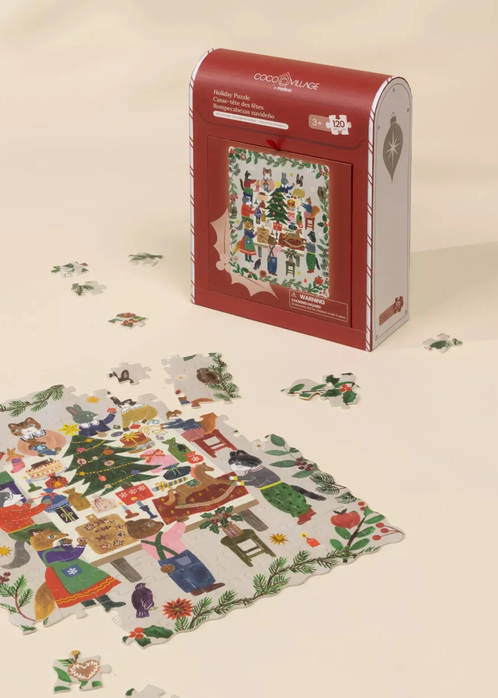Coco Village Holiday Puzzle - Gift Exchange - 120pcs