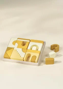 Coco Village Houses Wooden Creative Blocks Set - 21 pcs