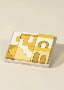 Coco Village Houses Wooden Creative Blocks Set - 21 pcs