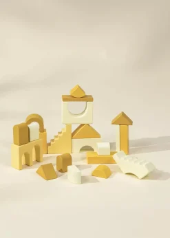 Coco Village Houses Wooden Creative Blocks Set - 21 pcs
