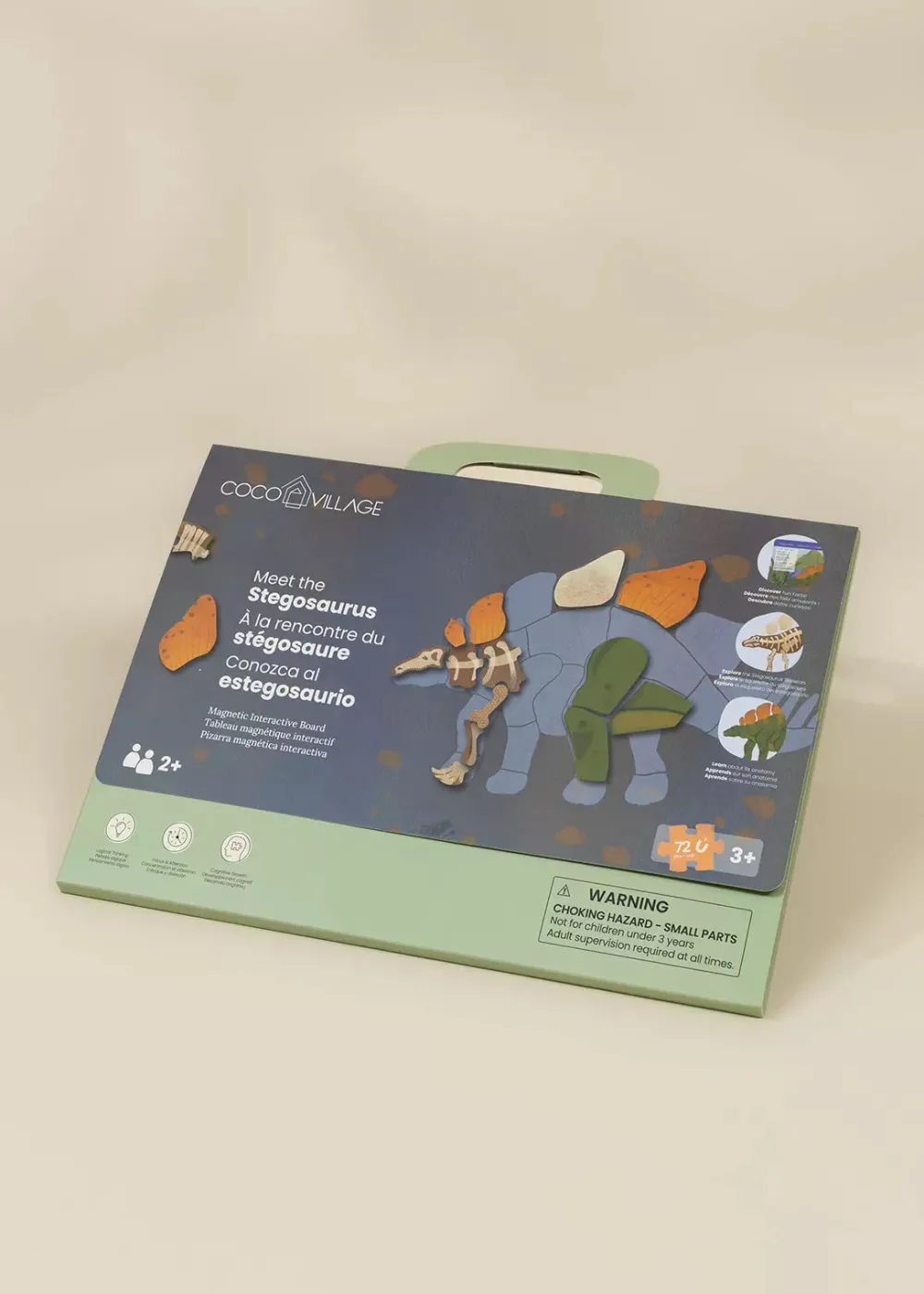 Coco Village Magnetic Interactive Board – Meet the Stegosaurus
