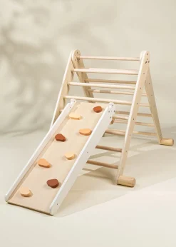 Coco Village Montessori 2-in-1 Grip Climber Board & Slide