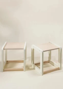 Coco Village Multifunction Wooden Art & Sensory Table W/ Stools