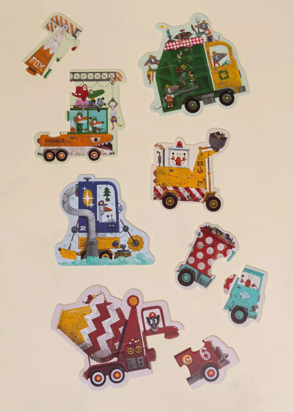 Coco Village My first Puzzles - Construction Vehicules (6 puzzles)