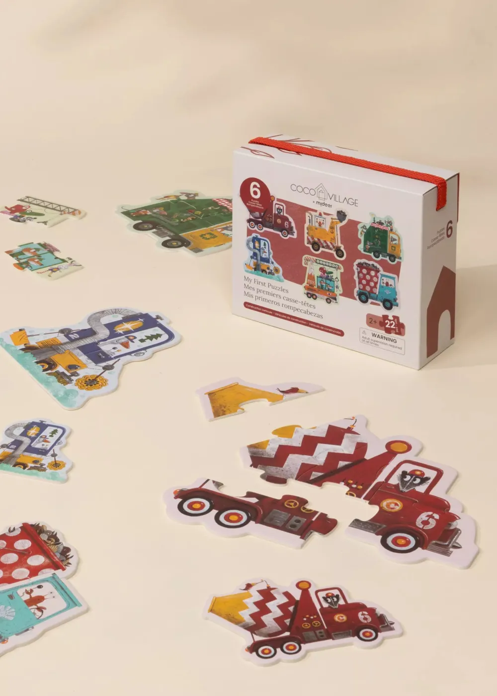 Coco Village My first Puzzles - Construction Vehicules (6 puzzles)