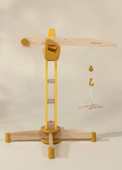 Coco Village Oversized Wooden Construction Crane