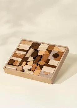 Coco Village Premium Wooden Construction Blocks Set - 56pcs