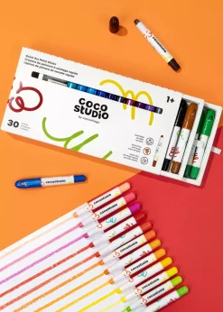 Coco Village Quick Dry Paint Sticks Set - 30 colors