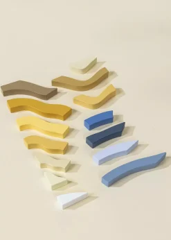 Coco Village Ripples Wooden Creative Blocks Set - 14pcs