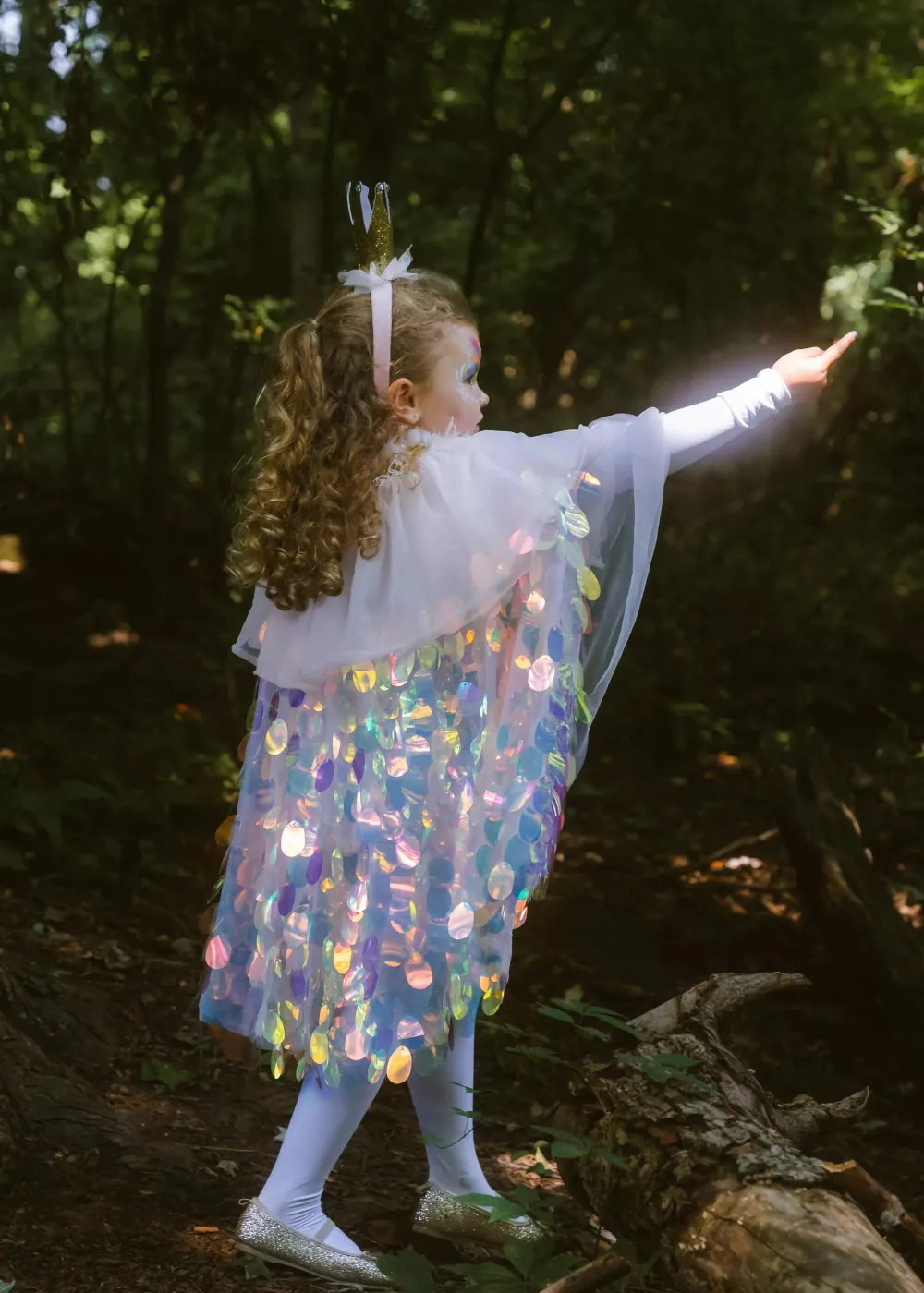 Coco Village Sequins Cape & Crown Costume