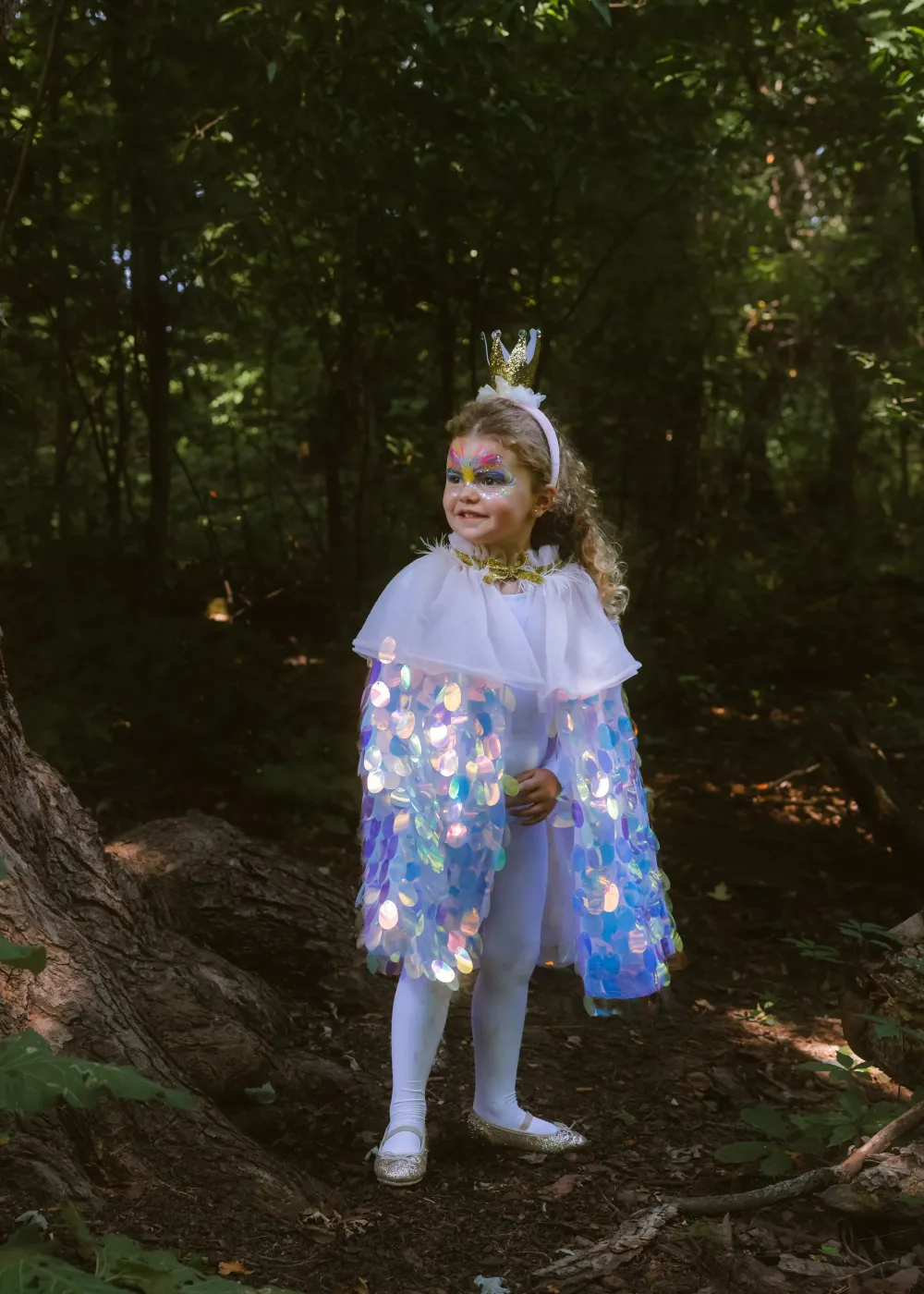 Coco Village Sequins Cape & Crown Costume