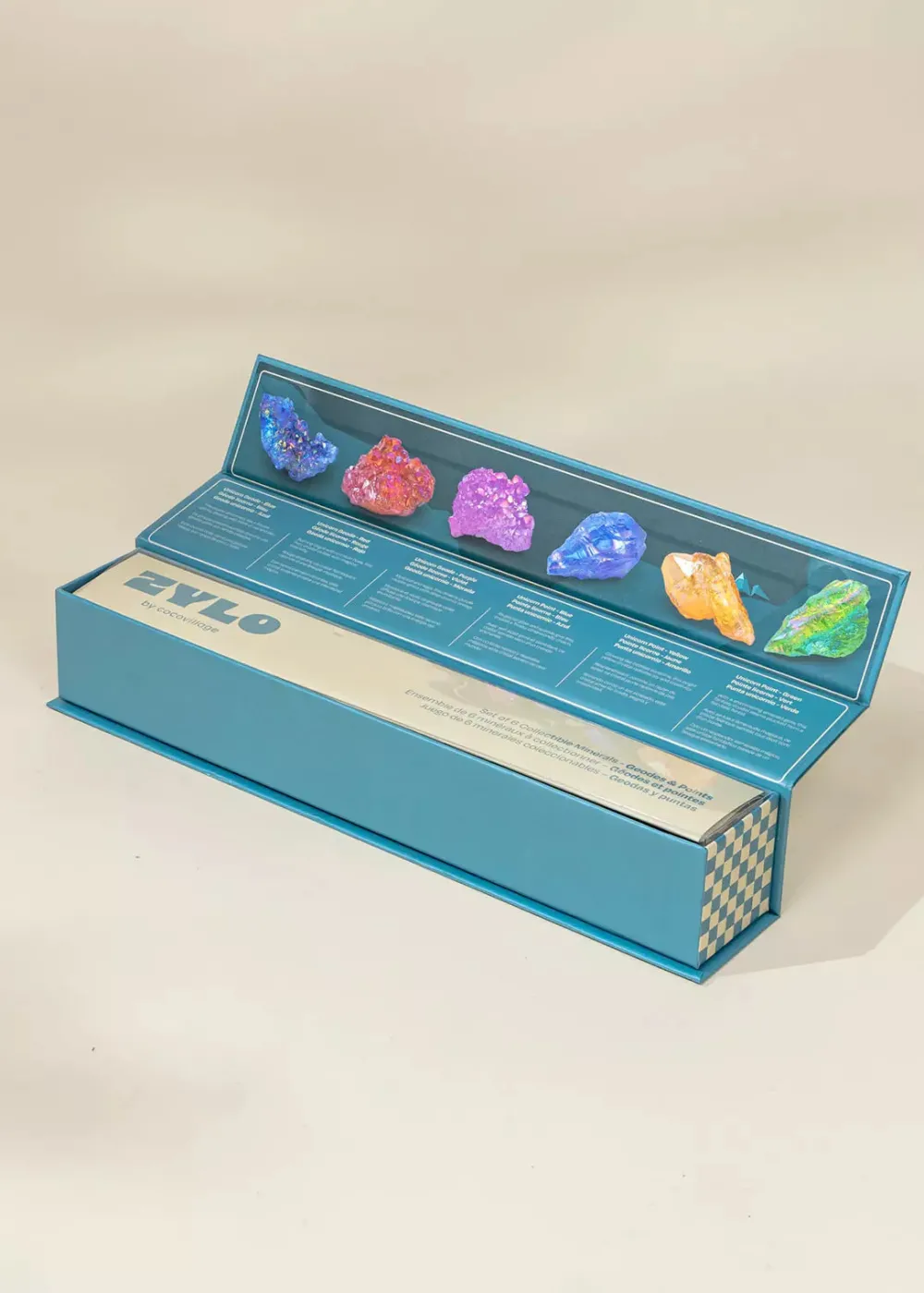 Coco Village Set of 6 collectible Minerals - Geodes & Points