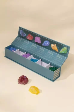 Coco Village Set of 6 collectible Minerals - Geodes & Points