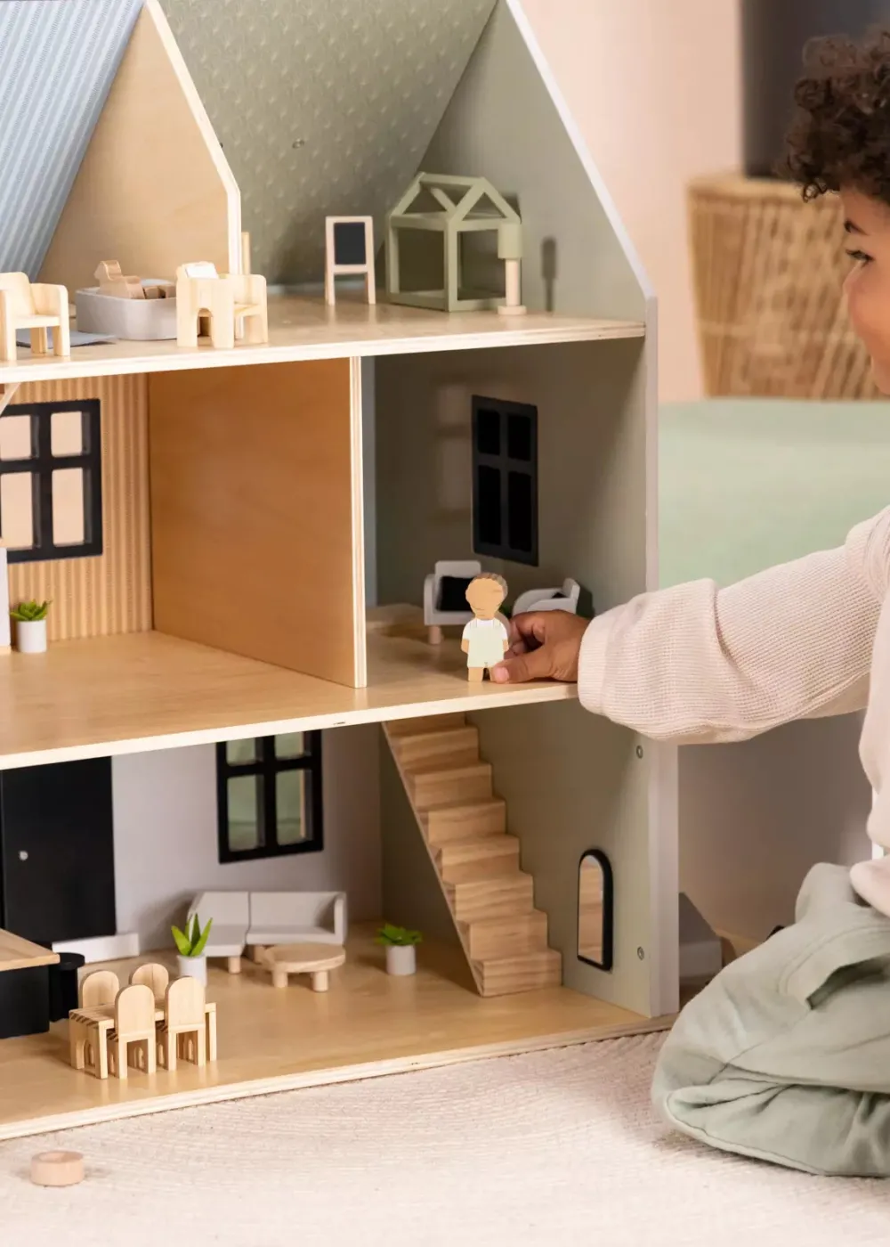 Coco Village Set of 5 Family Wooden Doll House Characters