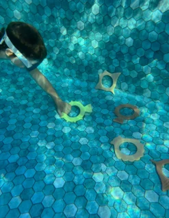 Coco Village Set of 6 Silicone Diving Rings Pool Toys