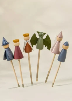 Coco Village Set of 6 Wooden Puppets