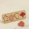 Coco Village Silicone Puzzle on Wooden Plate - Ocean