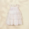Coco Village Tiered Dress White 9-12m