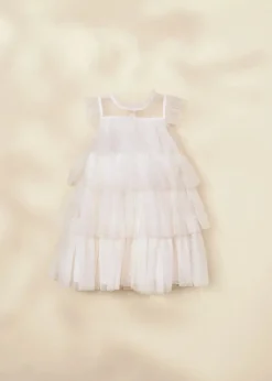 Coco Village Tiered Dress White 9-12m
