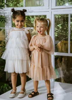 Coco Village Tiered Dress White 9-12m