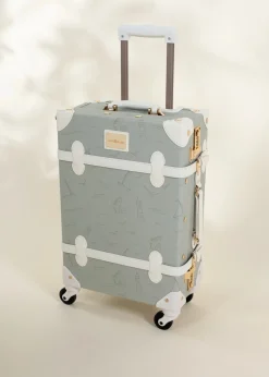 Coco Village Vegan Leather Carry-On Suitcase - Ocean