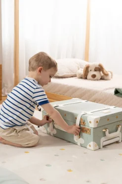 Coco Village Vegan Leather Carry-On Suitcase - Ocean