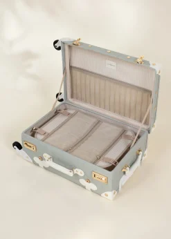 Coco Village Vegan Leather Carry-On Suitcase - Ocean
