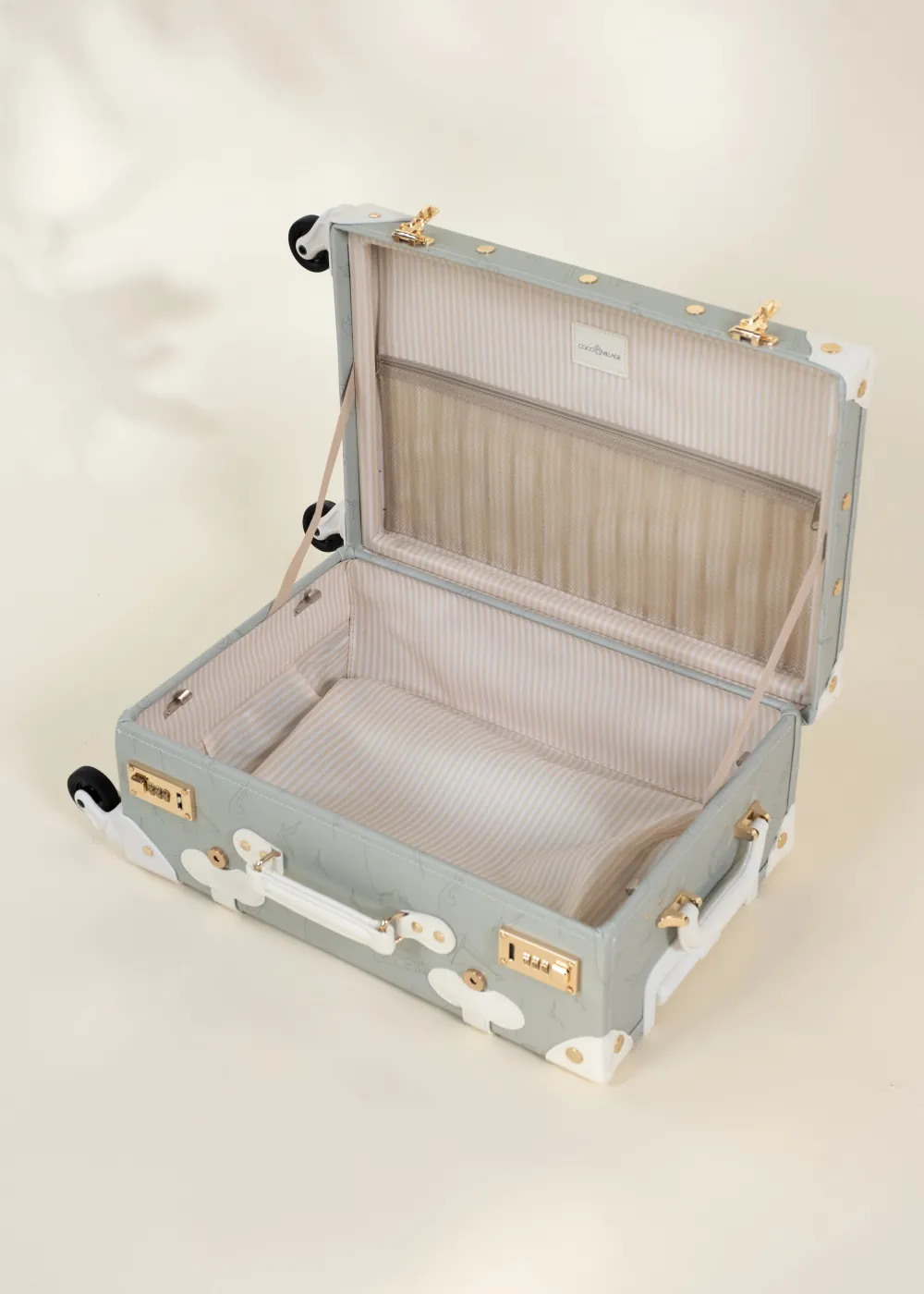 Coco Village Vegan Leather Carry-On Suitcase - Ocean