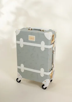 Coco Village Vegan Leather Carry-On Suitcase - Ocean