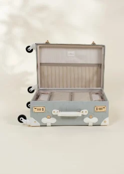 Coco Village Vegan Leather Carry-On Suitcase - Ocean