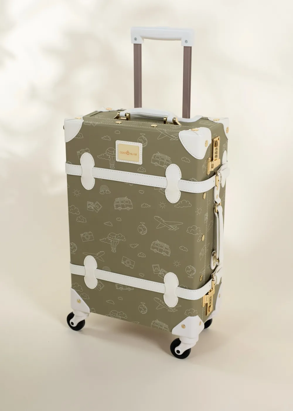 Coco Village Vegan Leather Carry-On Suitcase - Travel