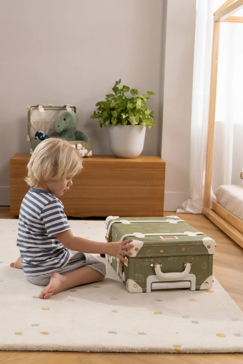 Coco Village Vegan Leather Carry-On Suitcase - Travel