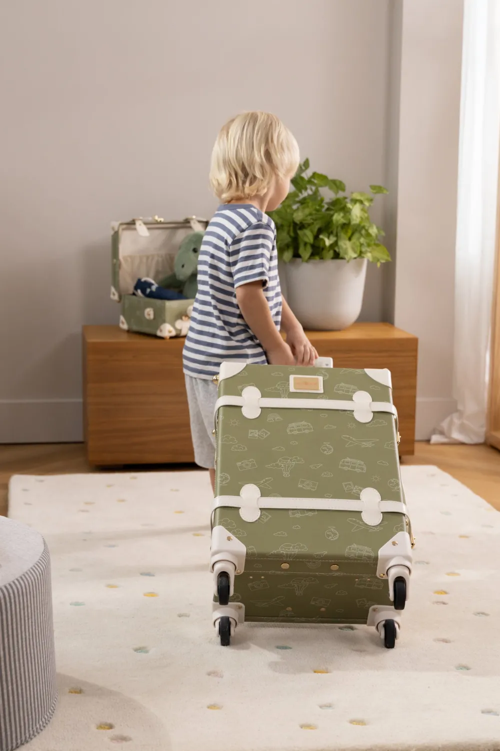 Coco Village Vegan Leather Carry-On Suitcase - Travel