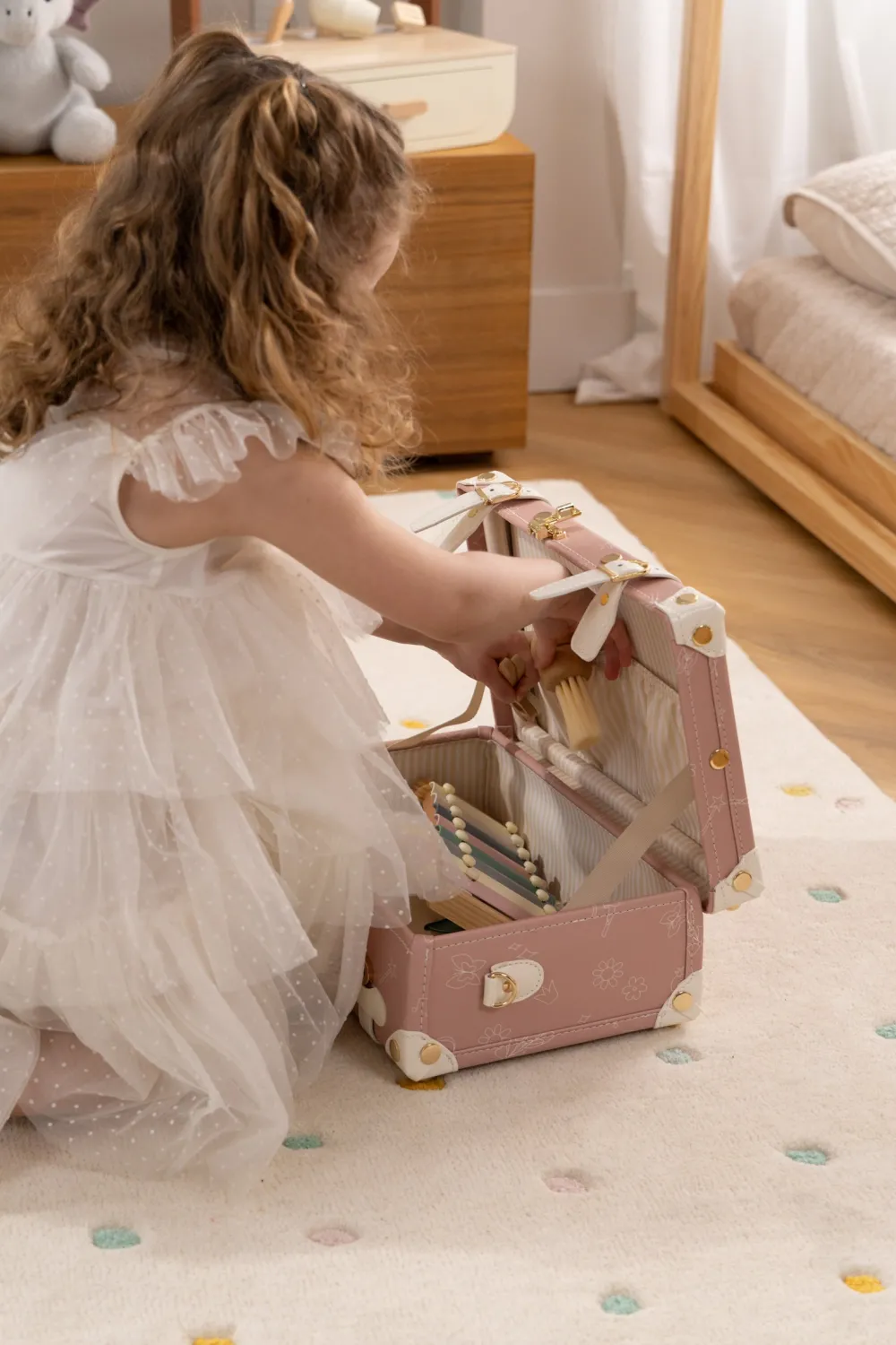 Coco Village Vegan Leather Play Suitcase - Ballerina