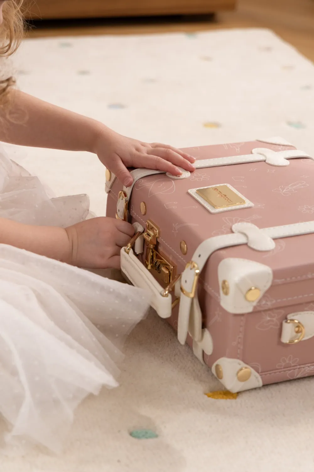 Coco Village Vegan Leather Play Suitcase - Ballerina