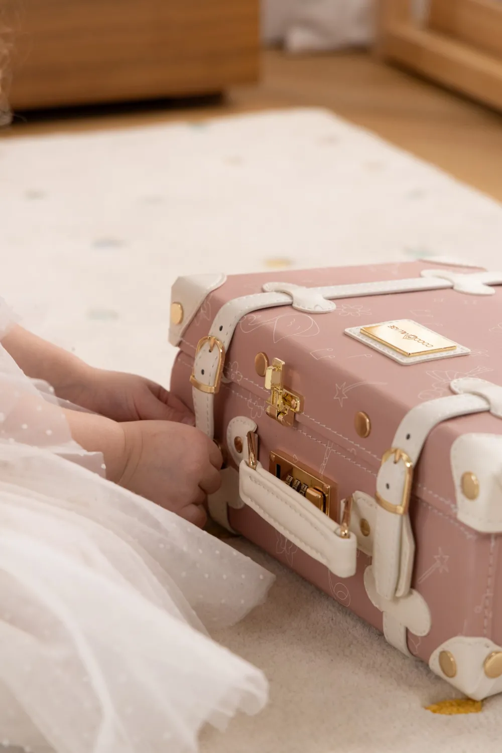 Coco Village Vegan Leather Play Suitcase - Ballerina