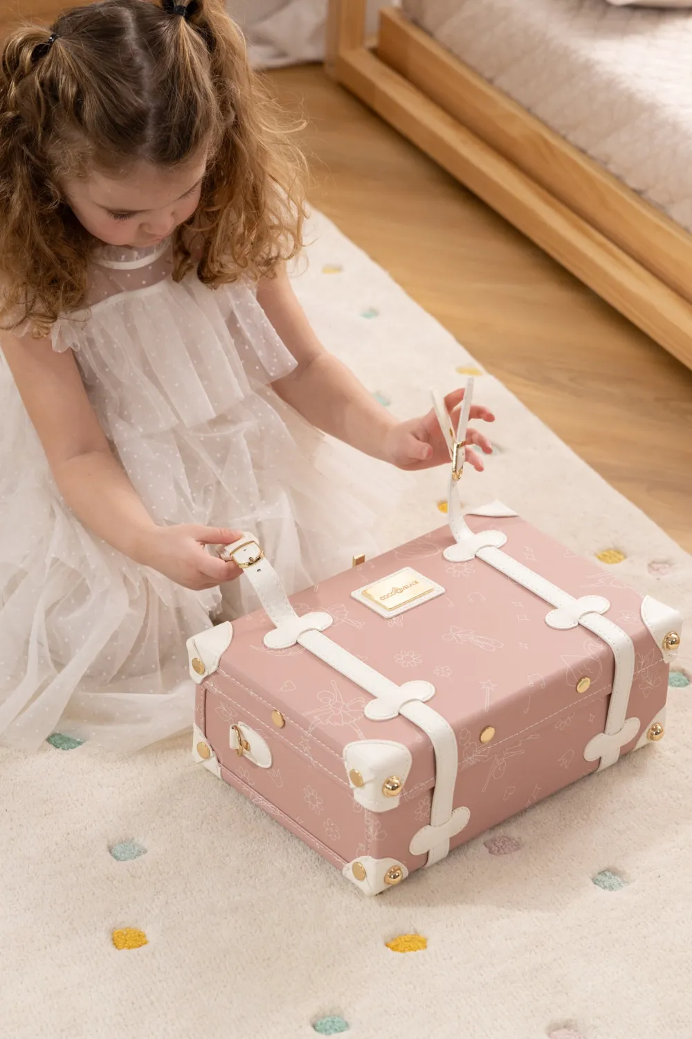 Coco Village Vegan Leather Play Suitcase - Ballerina