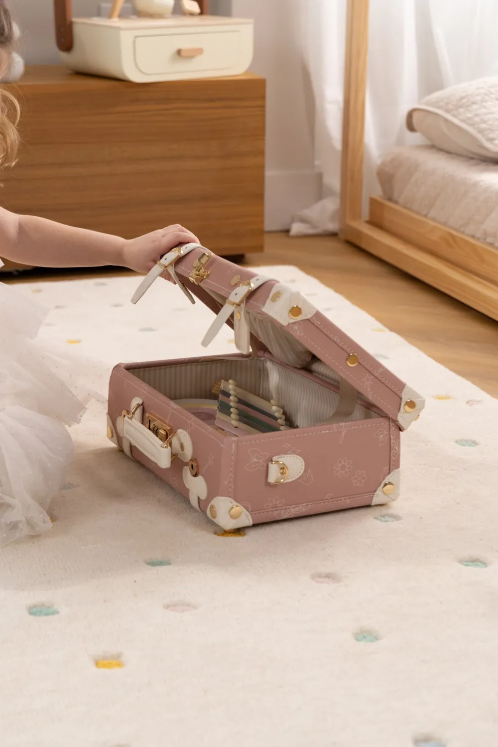 Coco Village Vegan Leather Play Suitcase - Ballerina