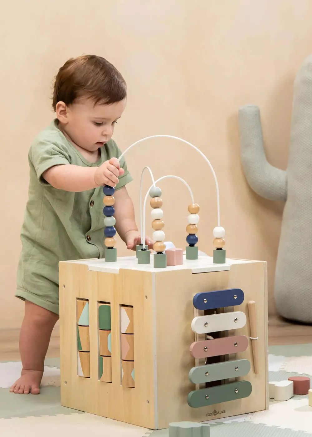 Coco Village Wooden Activity Cube
