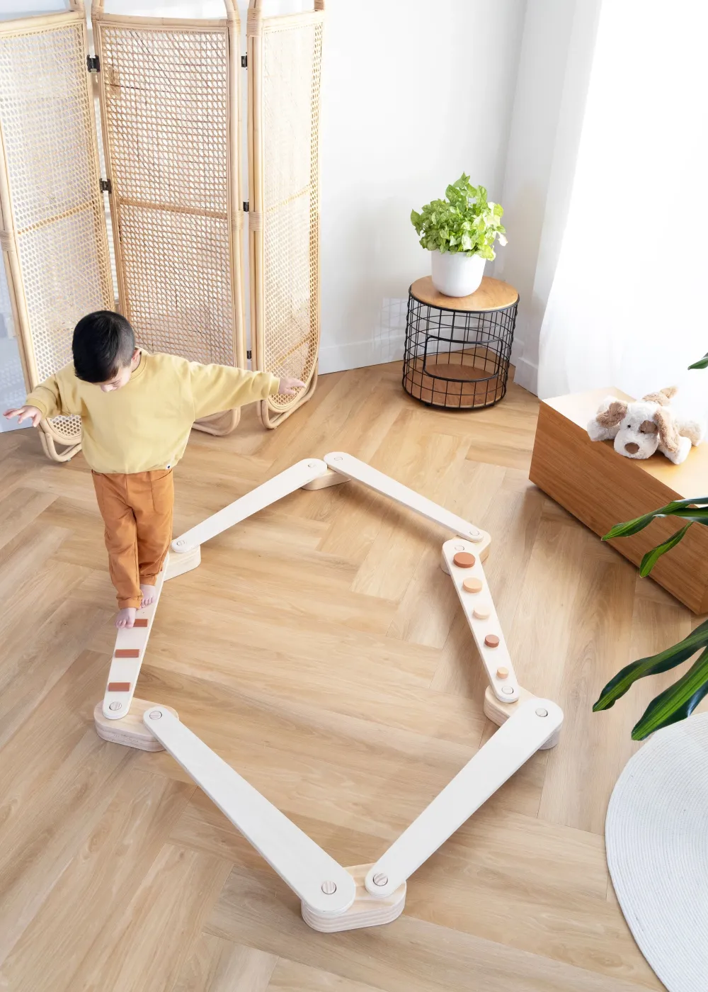Coco Village Wooden Balance Beams Set - Dots