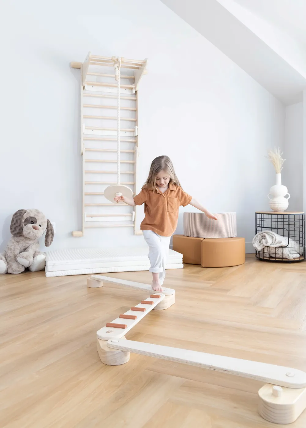 Coco Village Wooden Balance Beams Set - Stripes