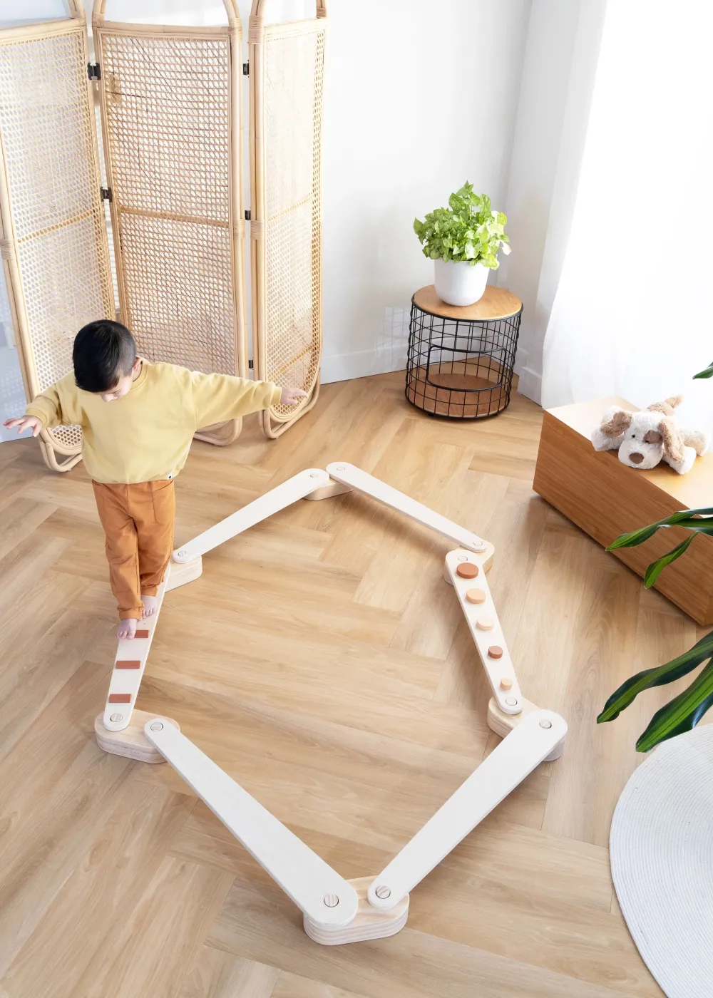 Coco Village Wooden Balance Beams Set - Stripes